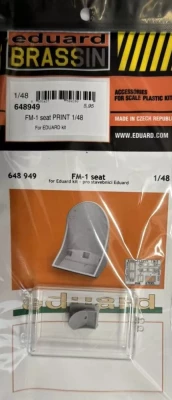 Eduard 648949 BRASSIN FM-1 seat PRINT (EDU) 1/48