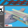 BlackDog A48073 V-22 Osprey propeller blades (ITALERI) 1/48