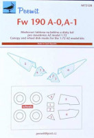 Peewit PW-M72128 1/72 Canopy mask Fw 190 A-0, A-1 (AZMO)