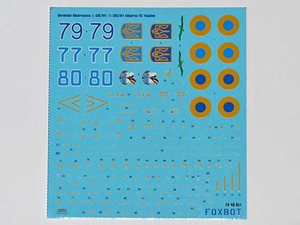 Foxbot Decals FBOT48051 Ukrainian Albatrosses: Let L-39C/M1 1/48