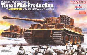 Dragon 6624 Tiger I Middle s.Pz.Abt.506 Eastern Front 1944 w/Zimmerit 1/35