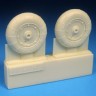 Barracuda Studios BCR48391 Messerschmitt Bf-109G-10 and Bf-109K-4 Main wheels 1/48