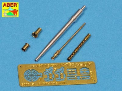 Aber 35 L-106N Barrels set KwK.30 &amp; MG 34 for Pz.Kpfw.II Ausf.A-Ausf.F (designed to be used with Dragon, Italeri, Tamiya and Zvezda kits)[Ausf.B Ausf.C Ausf.D Ausf.E] 1/35