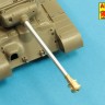 Aber 35 L-242 90mm M3 barrel with muzzle brake for T26E3 Pershing (aka M26) U.S. Tank (designed to be used with Tamiya kits) 1/35