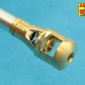 Aber 35 L-242 90mm M3 barrel with muzzle brake for T26E3 Pershing (aka M26) U.S. Tank (designed to be used with Tamiya kits) 1/35