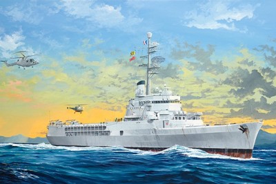 Trumpeter 05635 Французский вертолётоносец «Jeanne d’Arc» 2008 год. 1/350