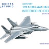 Quinta studio QD72187 F-15C Late/J Late (Fine Molds) 3D Декаль интерьера кабины 1/72