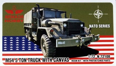 Armada Hobby N72108 M54 5-ton Truck w/ Canvas (resin kit w/PE) 1/72