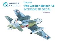 Quinta Studio QD48246 Meteor F.8 (Airfix) 3D Декаль интерьера кабины 1/48