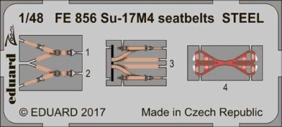 Eduard FE856 Su-17M4 seatbelts STEEL 1/48