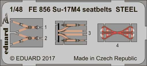 Eduard FE856 Su-17M4 seatbelts STEEL 1/48