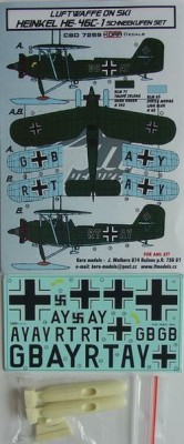 Kora Model CSD7259 Heinkel He-46C-1 Ski - Conversion set &amp; decal 1/72