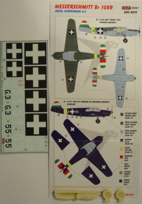 Kora Model DEC4810 Messers. Bf 108B (Royal Hungarian AF) декали 1/48