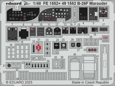Eduard BIG49464 B-26F Marauder PART I (ICM) 1/48