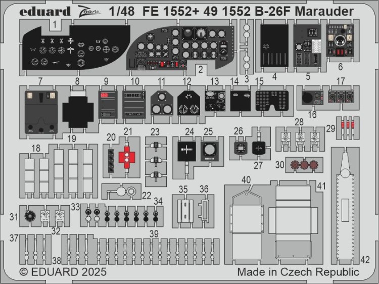 Eduard BIG49464 B-26F Marauder PART I (ICM) 1/48