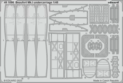 Eduard 481096 SET Beaufort Mk.I undercarriage (ICM) 1/48