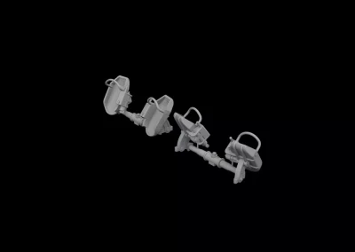 Eduard 648873 BRASSIN Bf 109E rudder pedals early 1/48