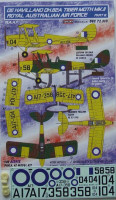 Kora Model DEC72310 DH.82A Tiger Moth Mk.II RAAF Part 3 декали декали 1/72