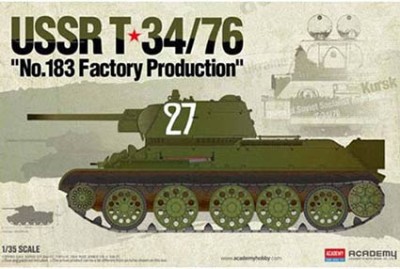 Academy 13505 Танк USSR T-34/76 &quot;No.183 Factory Production&quot; 1/35