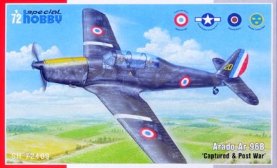 Special Hobby SH72409 1/72 Arado Ar-96B 'Captured &amp; Post War' (4x camo)