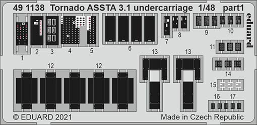 Eduard 491138 SET Tornado ASSTA 3.1 undercarriage (REV)