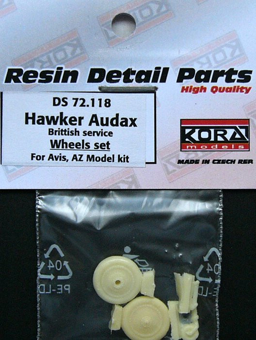 Kora Model DS72118 Hawker Audax British - Wheels set (AZ/AVIS) 1/72