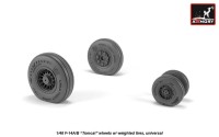 Armory ARAW48326 Grumman F-14A/F-14B Tomcat early type wheels with weighted tires/tyres 1/48