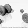 Armory ARAW72046 Yakovlev Yak-25 Flashlight / Mandrake / Mangrove wheels with weighted tires/tyres 1/72
