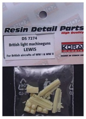 Kora Model DS7274 British light machineguns LEWIS (WWI, WWII) 1/72