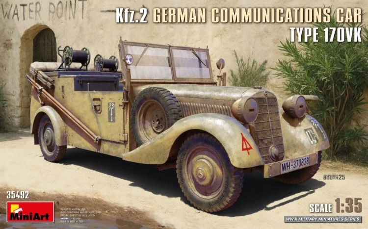Miniart 35492 Kfz.2 German Communications Car Type 170VK 1/35
