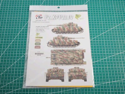 Border Model BD0108 Маска для окраски модели Pz.kpfw.IV Ausf Н средний выпуск вариант А 1/35