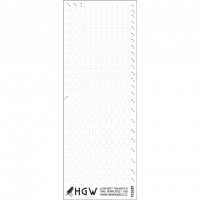 HGW 482016 Rivets - OVAL templates (wet decals) 1/48
