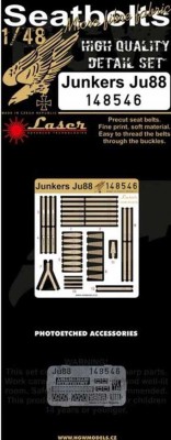 HGW 148546 Seatbelts Junkers Ju88 (laser) 1/48