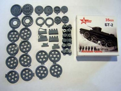 A-resin 35025 БТ-2: ходовая часть 1/35
