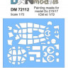Dan models DM 72112 маска для модели самолета Do 215/17 ( ICM kit 1/72 ) 1/72