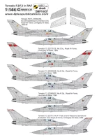 4+ Publications DMKF14437 Decals Tornado F.2/F.3 RAF (REV/DRAG) 1/144