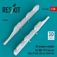 Reskit 48605 US weapon adapter for MiG-29 Fulcrum (2 pcs.) 1/48