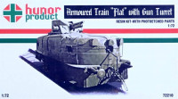 Hunor Product 72210 Armoured Train FLAT w/ Gun Turret (incl. PE) 1/72
