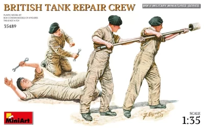 Miniart 35489 British Tank Repair Crew (4 fig.) 1/35