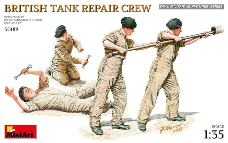 Miniart 35489 British Tank Repair Crew (4 fig.) 1/35