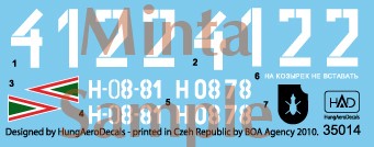 HAD J35014 Decal BRDM 3 Fagot (Hungarian) 1/35