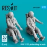 Reskit F72001 USAF F-111 pilots sitting in seats (2 pcs.) 1/72