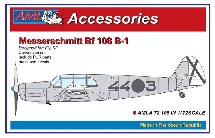 AML AMLA72105 Messerschmitt Bf 108 Conversion set (FLY/KP) 1/72