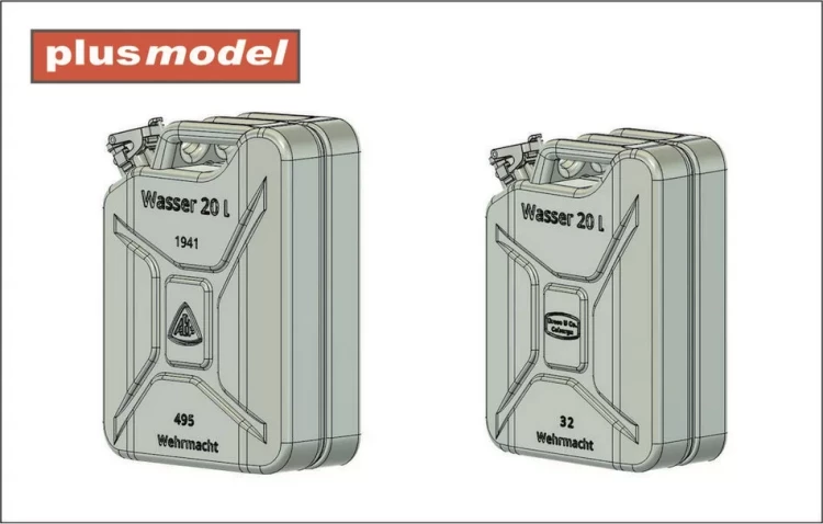 Plusmodel DP3084 German watter jerrycans (12 pcs.) 1/35