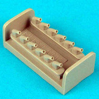 QuickBoost QB48060 P-51D Mustang exhausts-type B 1/48