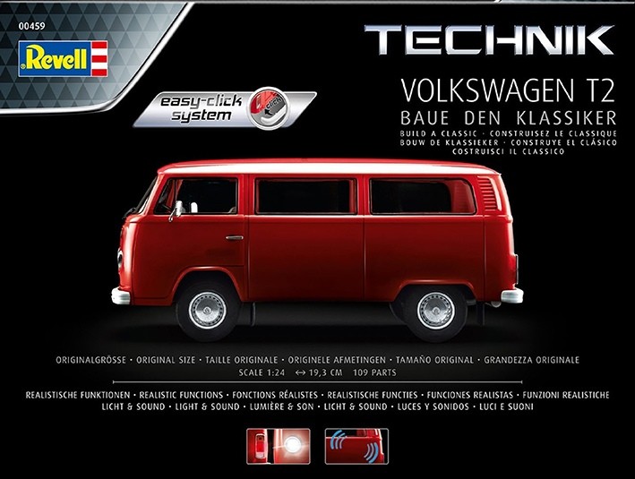 Revell 00459 Volkswagen T2 Bus - Easy-Click Technik 1/24