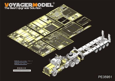Voyager Model PE35951 M911 C-HET &amp;M747 Semi-Trailer (For MENG SS-013) 1/35