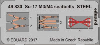 Eduard 49830 Su-17 M3/M4 seatbelts STEEL 1/48