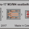 Eduard 49830 Su-17 M3/M4 seatbelts STEEL 1/48