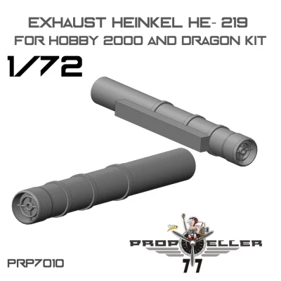 77 Propeller 77PRP-7010 Heinkel He 219 Exhaust (DRAG/H.2000) 1/72